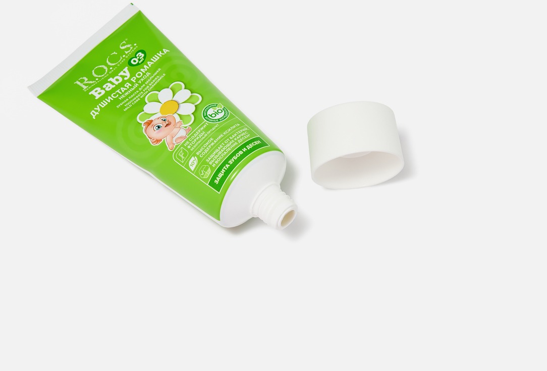 R.O.C.S Toothpaste for Babies 0–3 Years Mild Care with Camomile 45 g R.O.C.S Toothpaste for Babies 0–3 Years Mild Care with Camomile