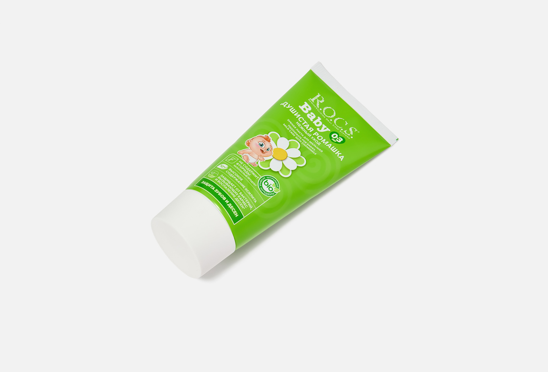 R.O.C.S Toothpaste for Babies 0–3 Years Mild Care with Camomile 45 g R.O.C.S Toothpaste for Babies 0–3 Years Mild Care with Camomile