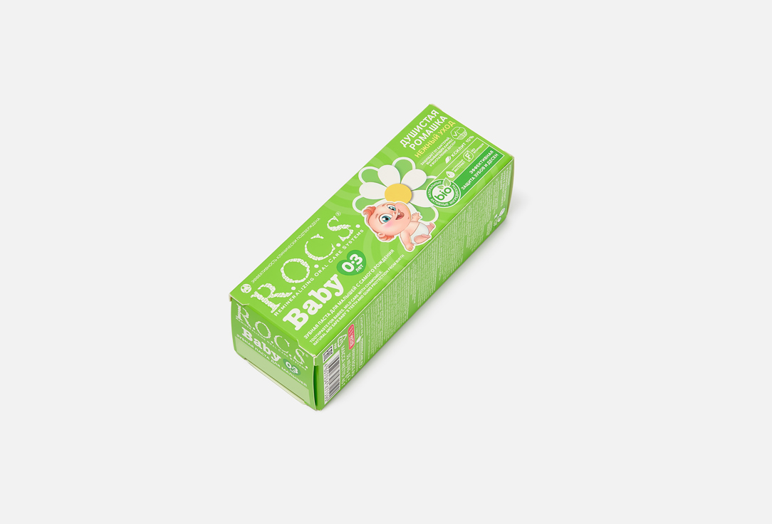 R.O.C.S Toothpaste for Babies 0–3 Years Mild Care with Camomile 45 g R.O.C.S Toothpaste for Babies 0–3 Years Mild Care with Camomile
