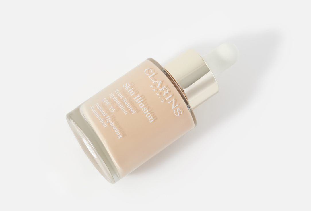 كلارنس كريم أساس سائل مرطب بعامل حماية من الشمس 15 سكين إلوجن