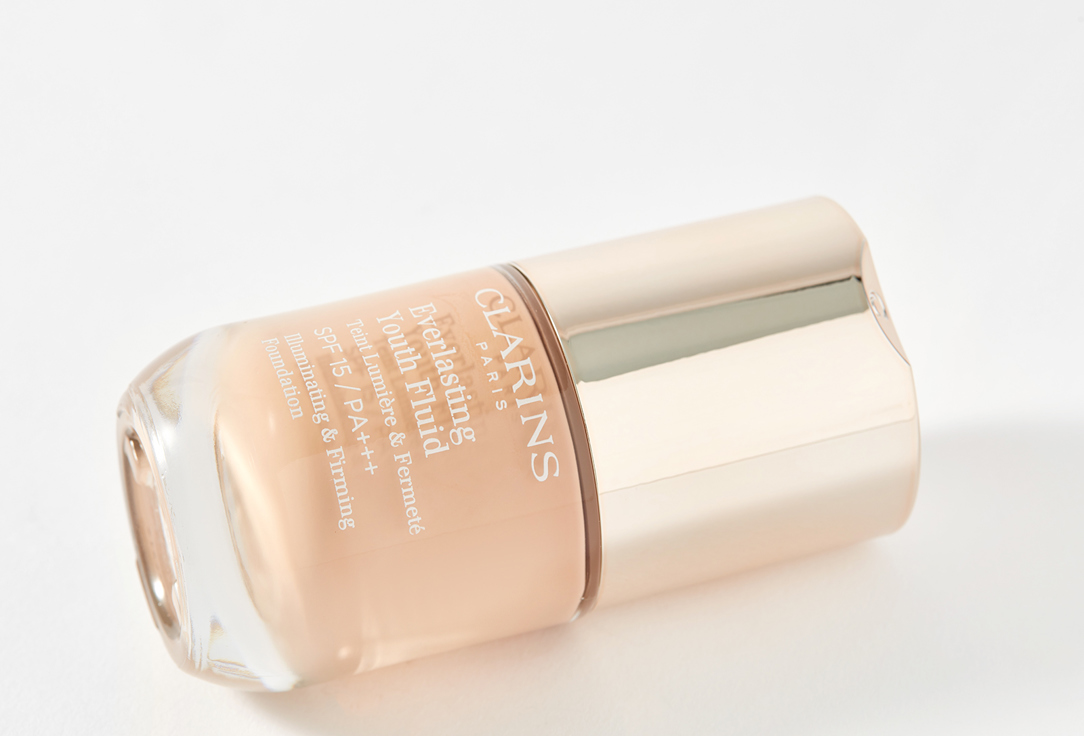 Clarins Fluid Foundation SPF 15 PA+++ Everlasting Youth Fluid 107, Beige 30 ml Clarins Fluid Foundation SPF 15 PA+++ Everlasting Youth Fluid