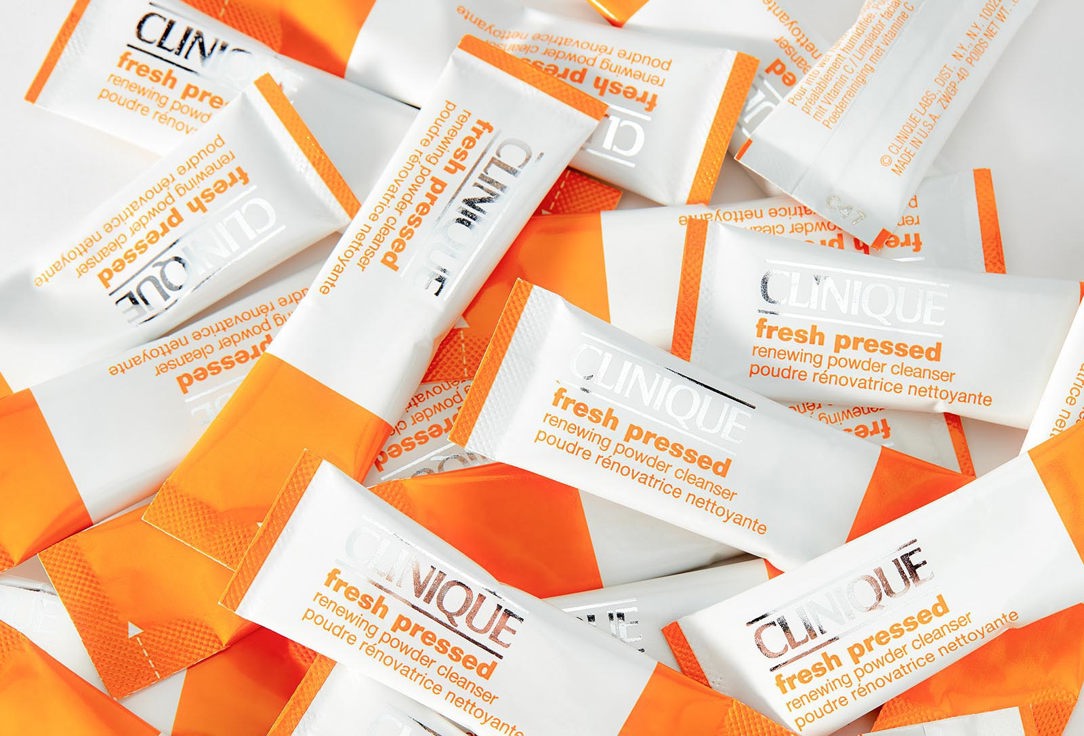 Clinique Face Powder Cleanser  with Pure Vitamin C Fresh Pressed