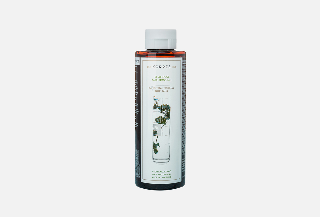 Korres Shampoo for Normal Hair Aloe and Dittany 250 ml Korres Shampoo for Normal Hair Aloe and Dittany