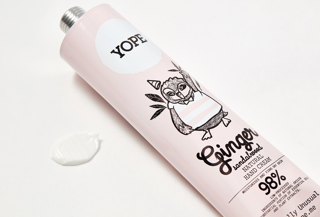 YOPE Moisturizing and nourishing hand cream Ginger & sandalwood