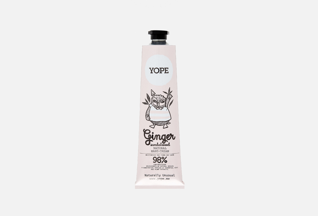 YOPE Moisturizing and nourishing hand cream Ginger & sandalwood