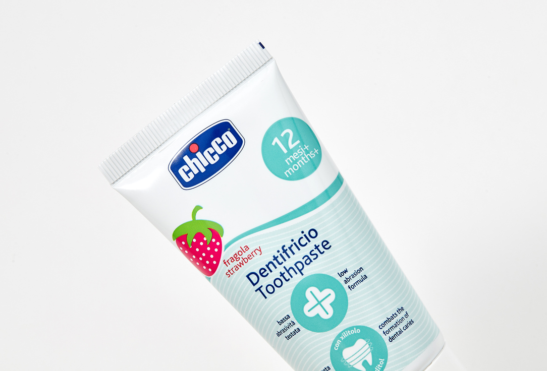 CHICCO Toothpaste for kids 1-5 years Strawberry No Fluoride Toothpaste