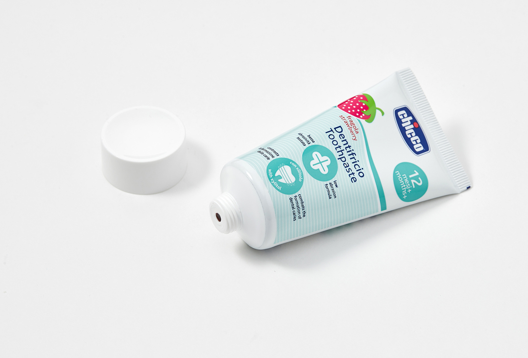 CHICCO Toothpaste for kids 1-5 years Strawberry No Fluoride Toothpaste