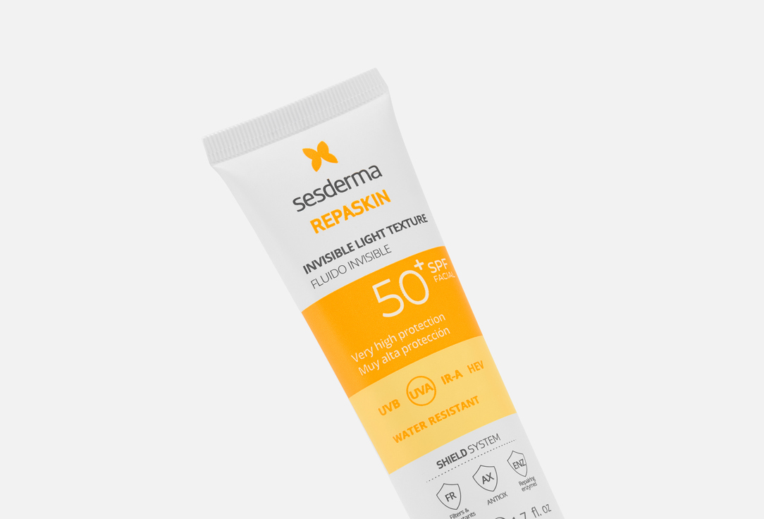 Sesderma Water-resistant face light sunscreen SPF50+ Repaskin Invisible Fluid 50 ml Sesderma Water-resistant face light sunscreen SPF50+ Repaskin Invisible Fluid