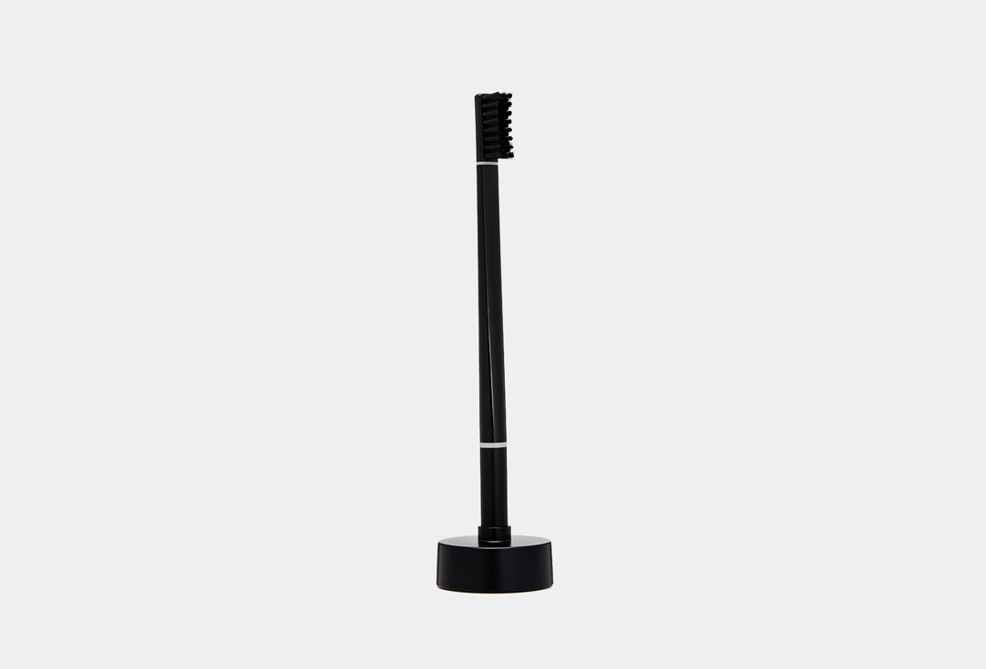 PIUMA Medium toothbrush with stand PERFECT BLACK 1 pcs PIUMA Medium toothbrush with stand PERFECT BLACK