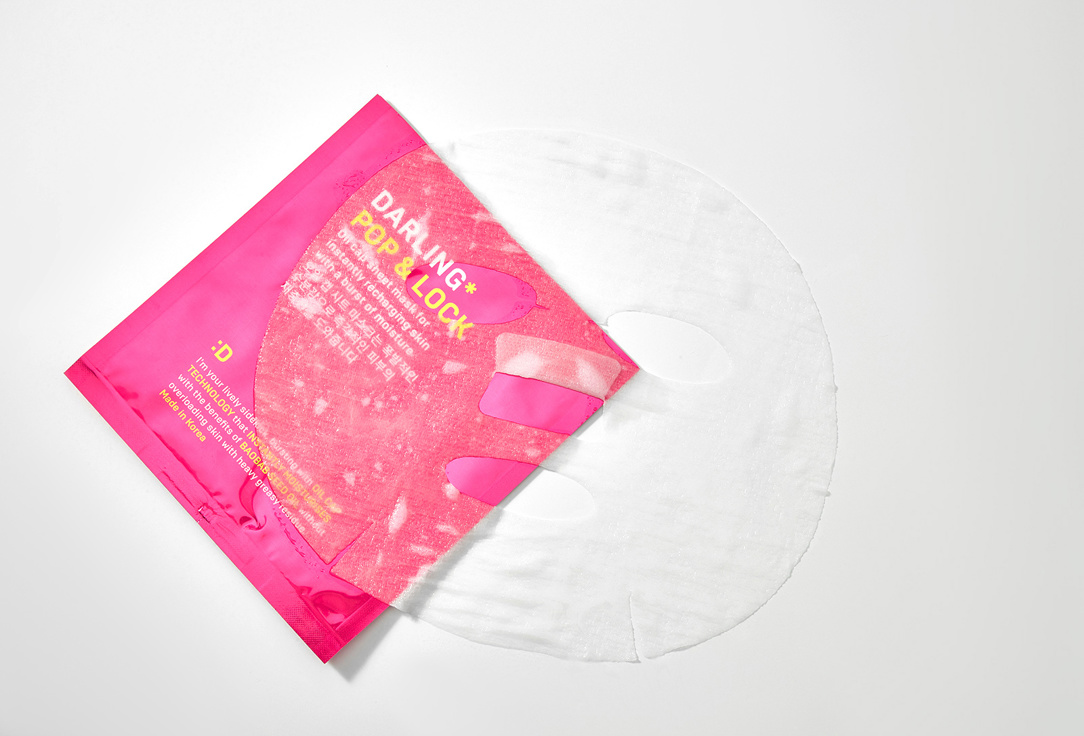 DARLING* Oil cap moisturising face sheet mask Pop&lock 1 pcs DARLING* Oil cap moisturising face sheet mask Pop&lock