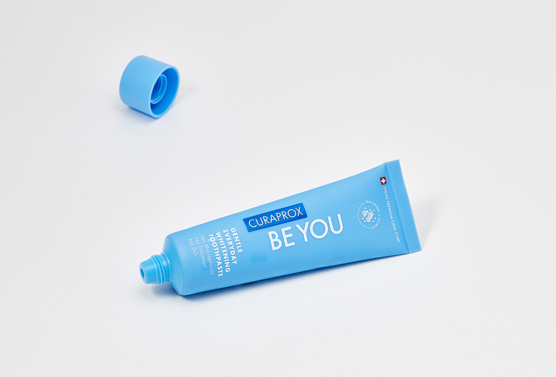 Curaprox Gentle whitening toothpaste with raspberry flavor Be you 60 ml Curaprox Gentle whitening toothpaste with raspberry flavor Be you