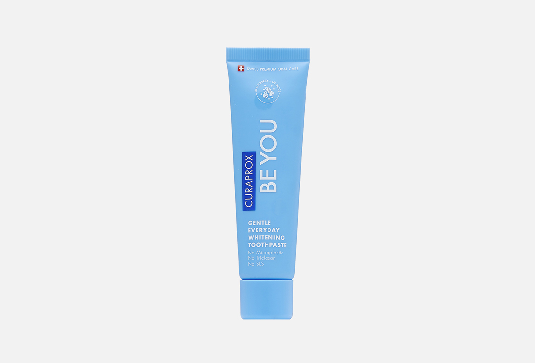 Curaprox Gentle whitening toothpaste with raspberry flavor Be you 60 ml Curaprox Gentle whitening toothpaste with raspberry flavor Be you