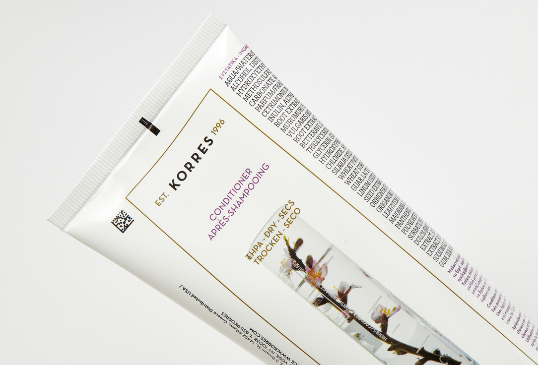 Korres Hair Conditioner Almond and Linseed 200 ml Korres Hair Conditioner Almond and Linseed
