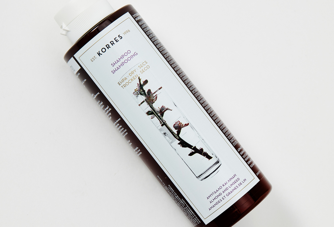 Korres Shampoo Dry Damaged Hair Almond and Linseed 250 ml Korres Shampoo Dry Damaged Hair Almond and Linseed