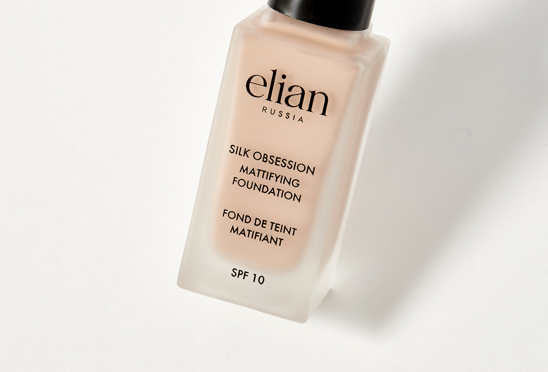 ELIAN RUSSIA MATTIFYING SATIN FOUNDATION SPF 10 Silk Obsession 15, Vanilla 35 ml ELIAN RUSSIA MATTIFYING SATIN FOUNDATION SPF 10 Silk Obsession