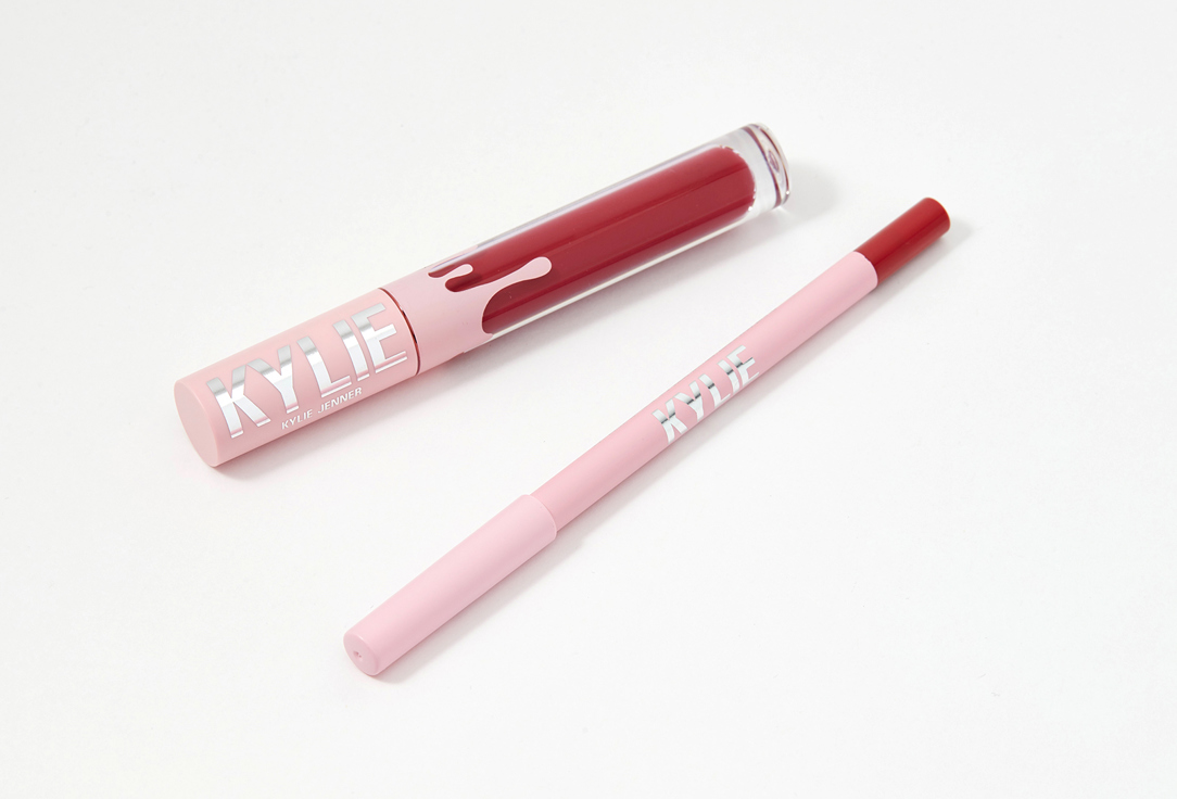 Kylie Cosmetics Lip Makeup Set Matte Lip Kit 103 , Better not pout 2 pcs Kylie Cosmetics Lip Makeup Set Matte Lip Kit