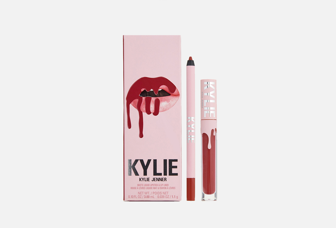 Kylie Cosmetics Lip Makeup Set Matte Lip Kit 103 , Better not pout 2 pcs Kylie Cosmetics Lip Makeup Set Matte Lip Kit