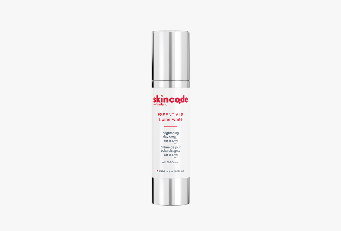 SKINCODE Brightening day cream SPF15 Essentials alpine white 50 ml SKINCODE Brightening day cream SPF15 Essentials alpine white
