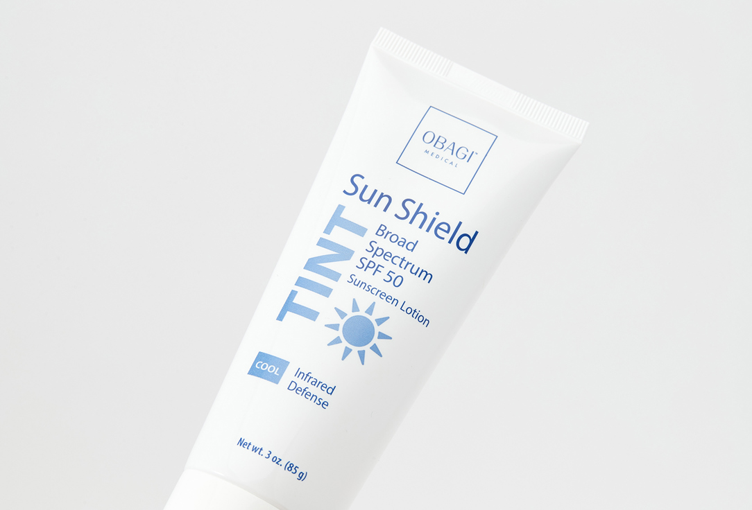 Obagi Tinted face sunscreen lotion SPF 50+ Sun Shield Tint Broad Spectrum