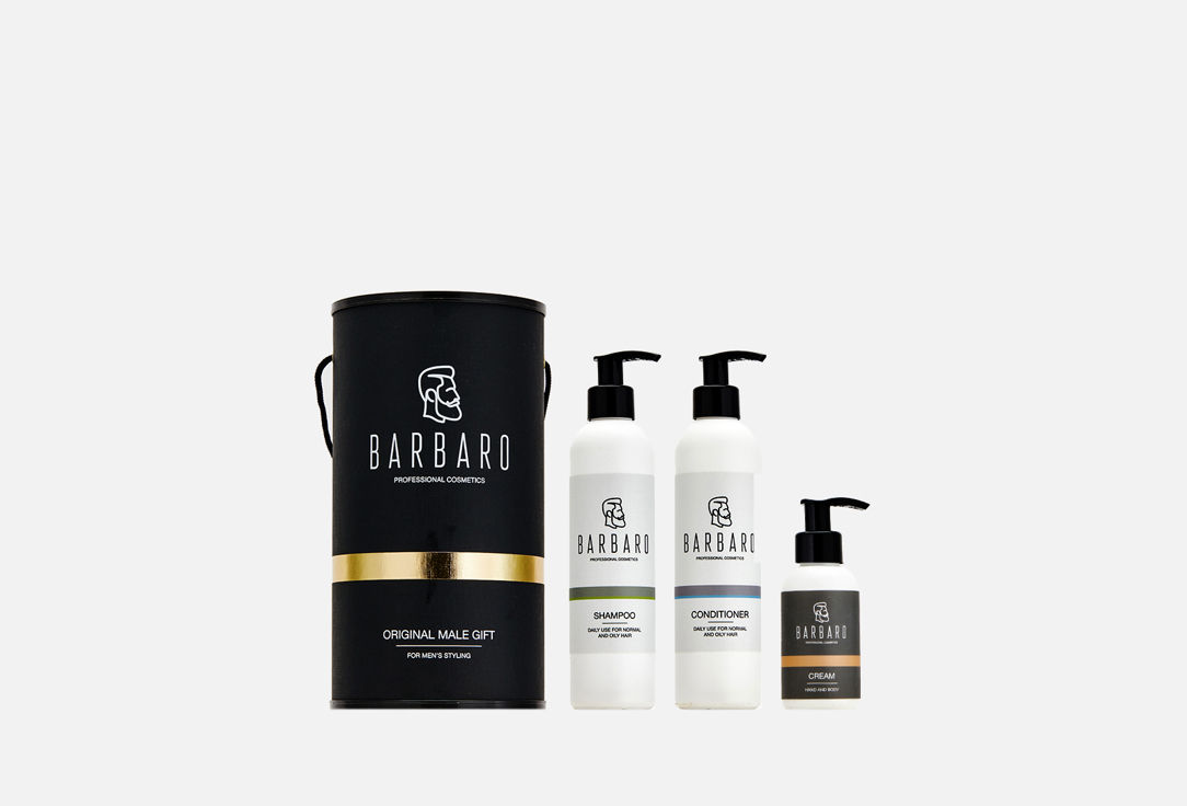 BARBARO Shampoo & Conditioner & Hand and body cream Set chic