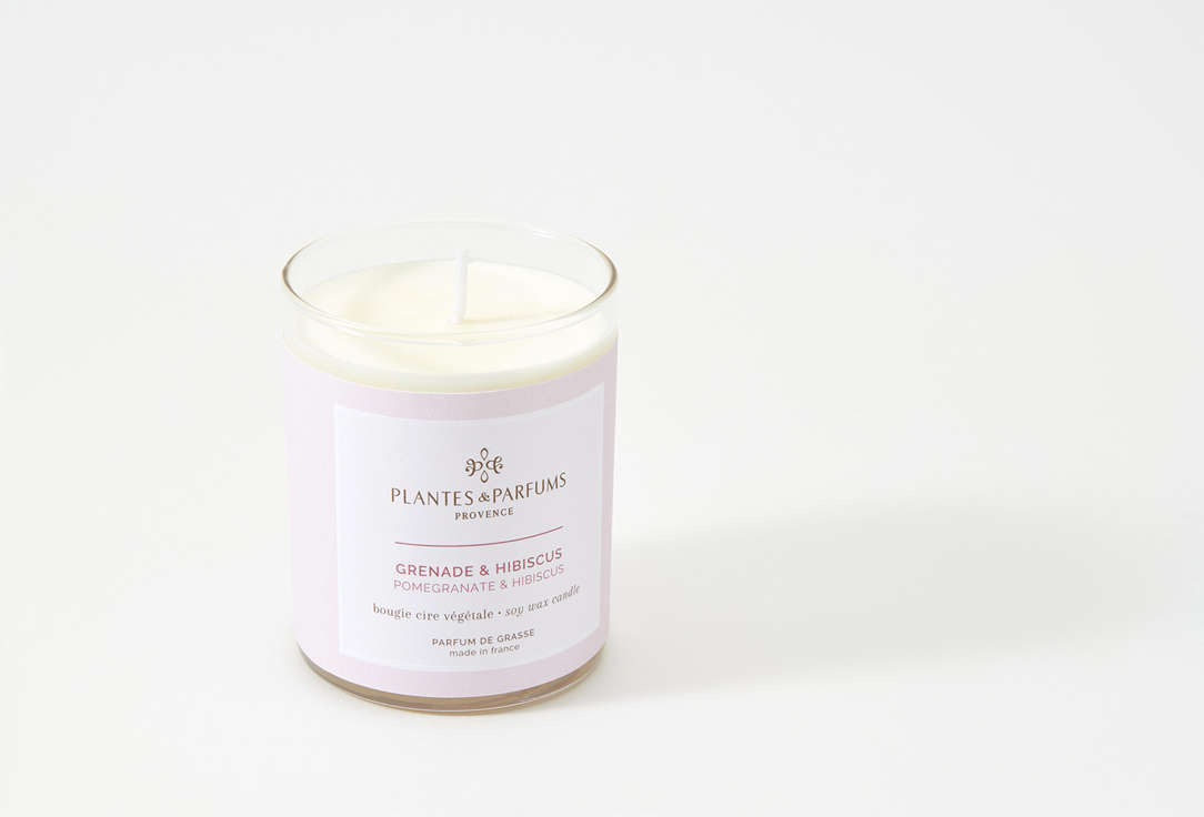 Plantes et Parfums de Provence Perfumed Candle Pomegranate & Hibiscus