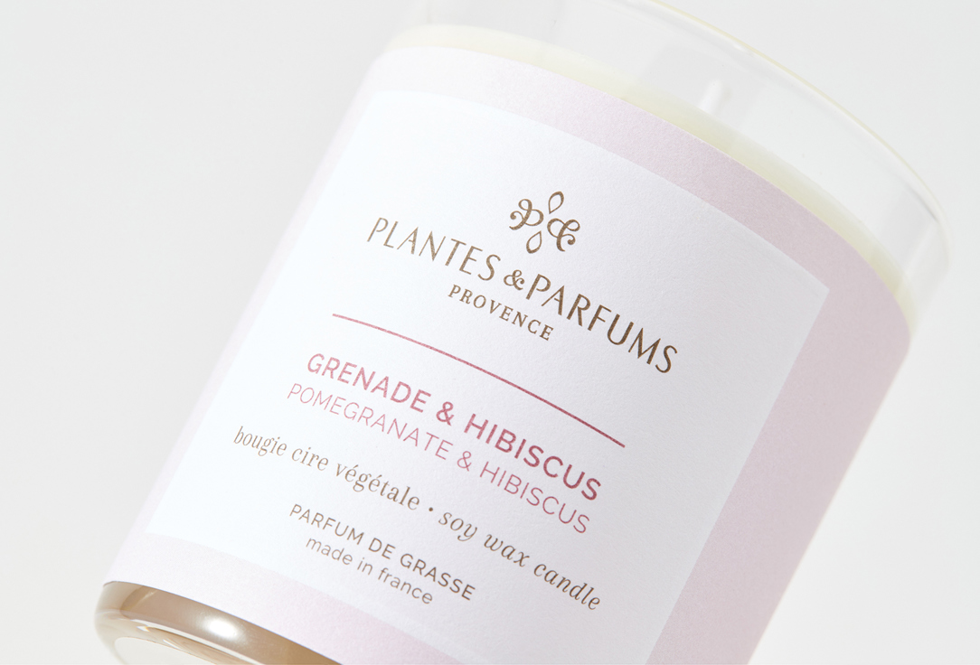Plantes et Parfums de Provence Perfumed Candle Pomegranate & Hibiscus
