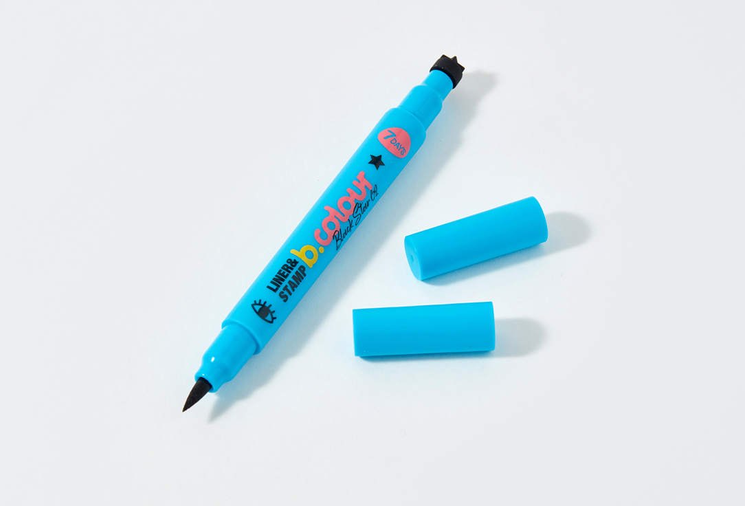 7DAYS Double-ended Eyeliner & stamp B.Colour 02, Black star 2 ml 7DAYS Double-ended Eyeliner & stamp B.Colour