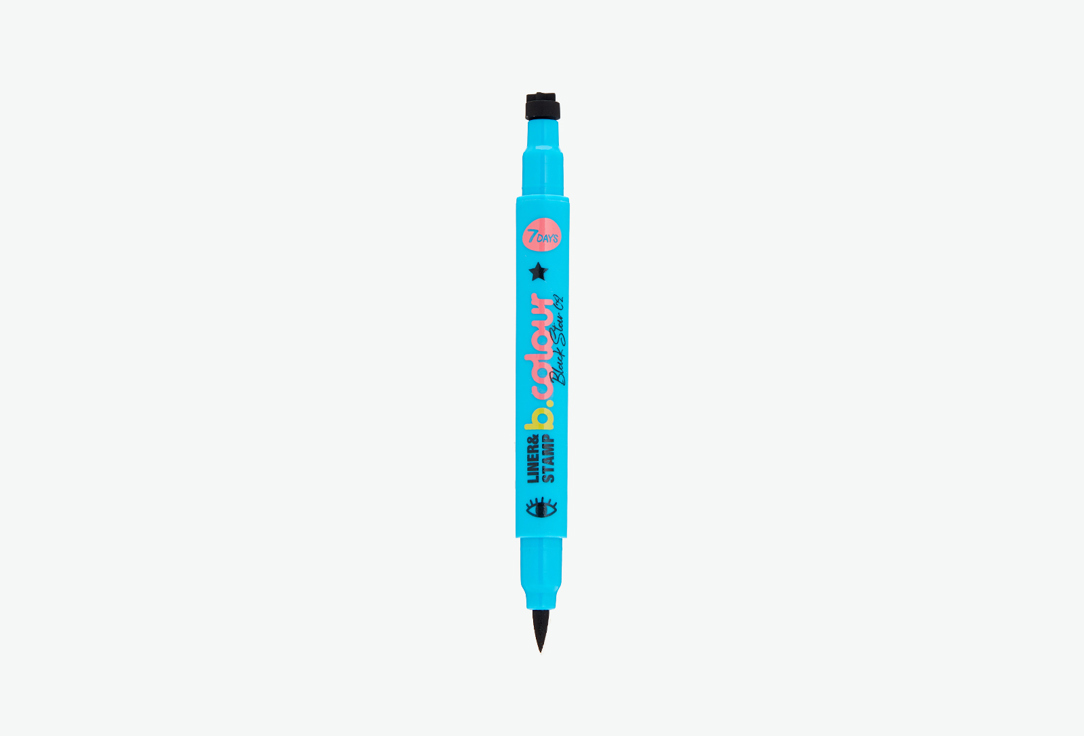 7DAYS Double-ended Eyeliner & stamp B.Colour 02, Black star 2 ml 7DAYS Double-ended Eyeliner & stamp B.Colour