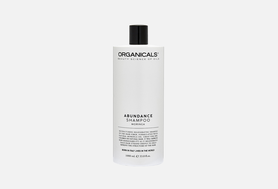 ORGANICALS Regenerating and Restructuring Shampoo Abundance moringa 1000 ml ORGANICALS Regenerating and Restructuring Shampoo Abundance moringa