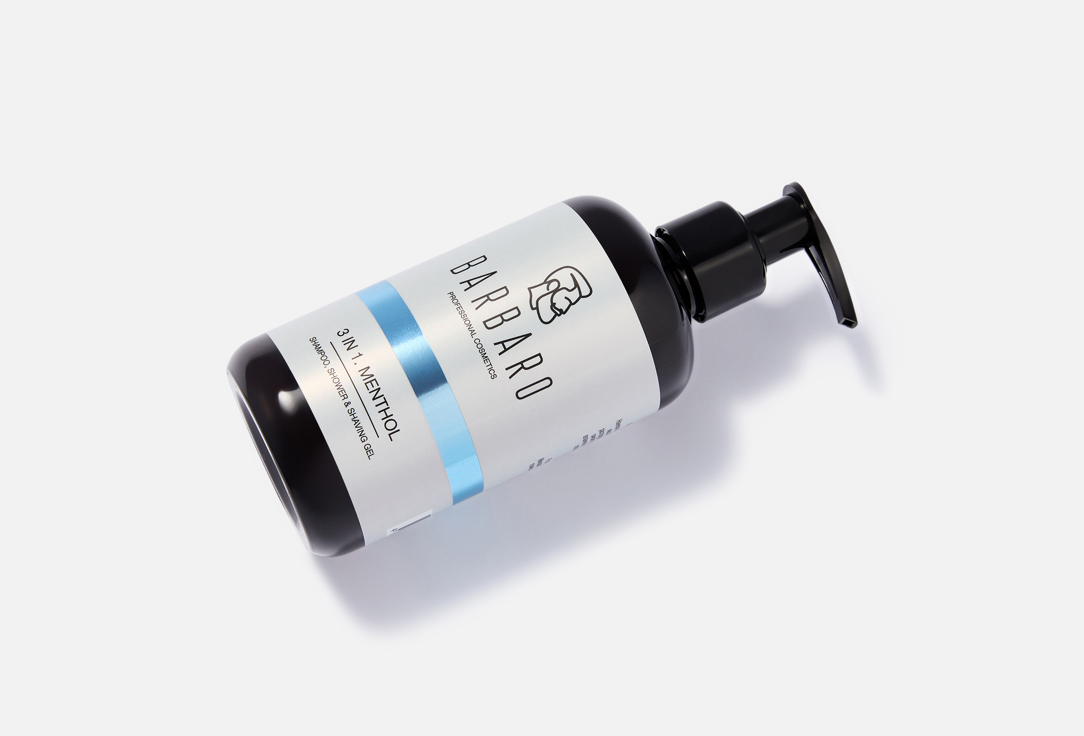 BARBARO Shower gel MENTHOL 3 in 1