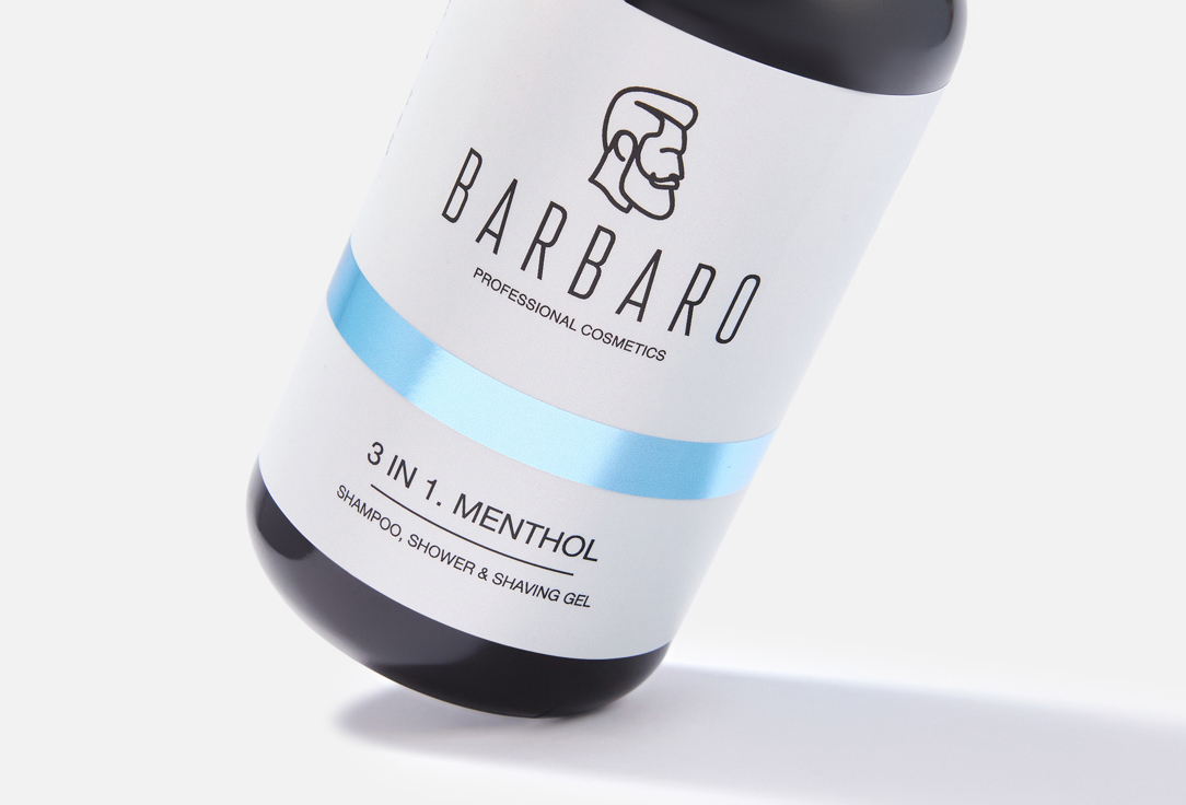 BARBARO Shower gel MENTHOL 3 in 1