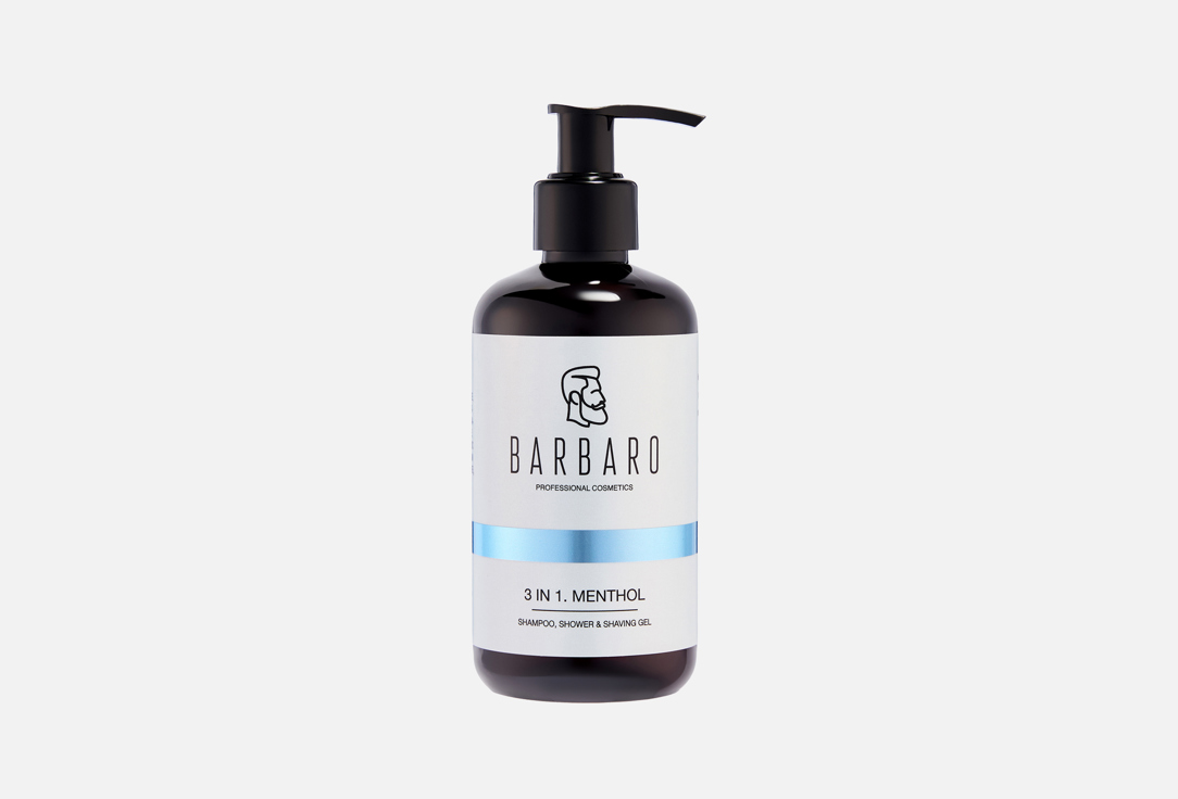 BARBARO Shower gel MENTHOL 3 in 1