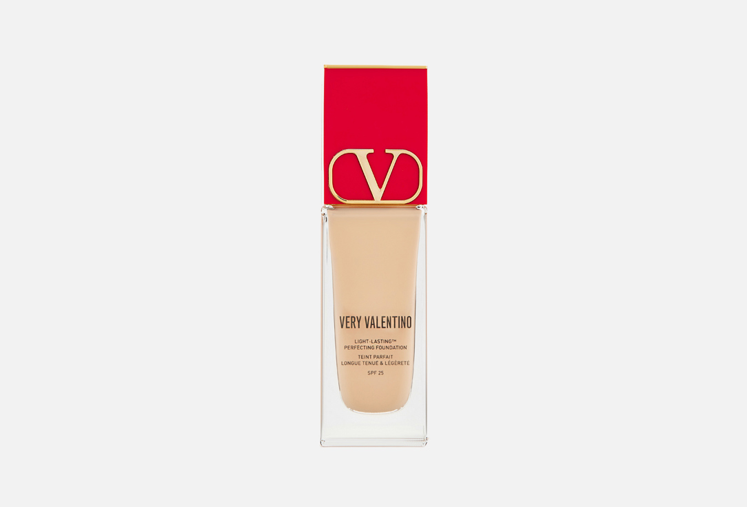 Valentino Semi-matte, long-lasting liquid foundation SPF 25 Very Valentino Medium rosa 2 (cool) 25 ml Valentino Semi-matte, long-lasting liquid foundation SPF 25 Very Valentino