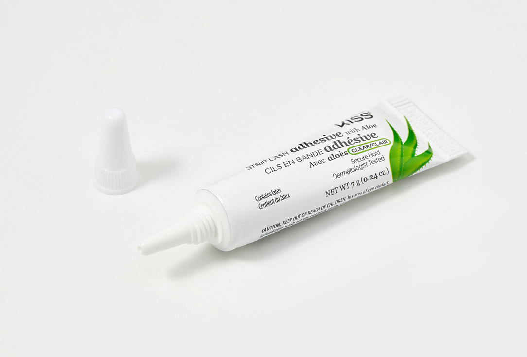 KISS NEW YORK Professional Glue for false eyelashes Strip Lash Adhesive with Aloe Transparent 7 g KISS NEW YORK Professional Glue for false eyelashes Strip Lash Adhesive with Aloe