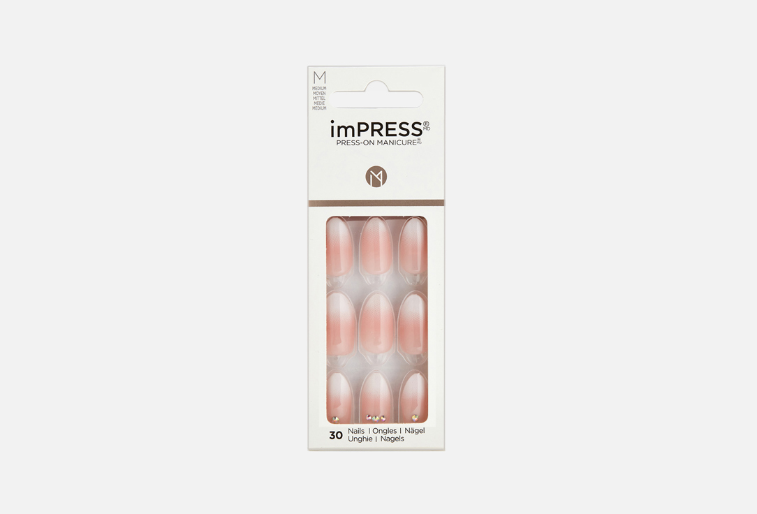 KISS NEW YORK Professional False Nails imPRESS Medium Length