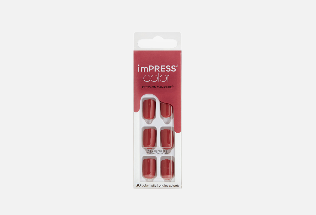 KISS NEW YORK Professional Press-On Gel Nails Impress Color Platonic Pink 30 pcs KISS NEW YORK Professional Press-On Gel Nails Impress Color Platonic Pink