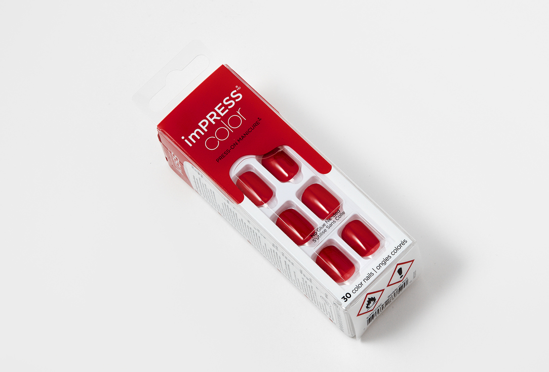 KISS NEW YORK Professional Press-on gel nails imPRESS Color Reddy or Not