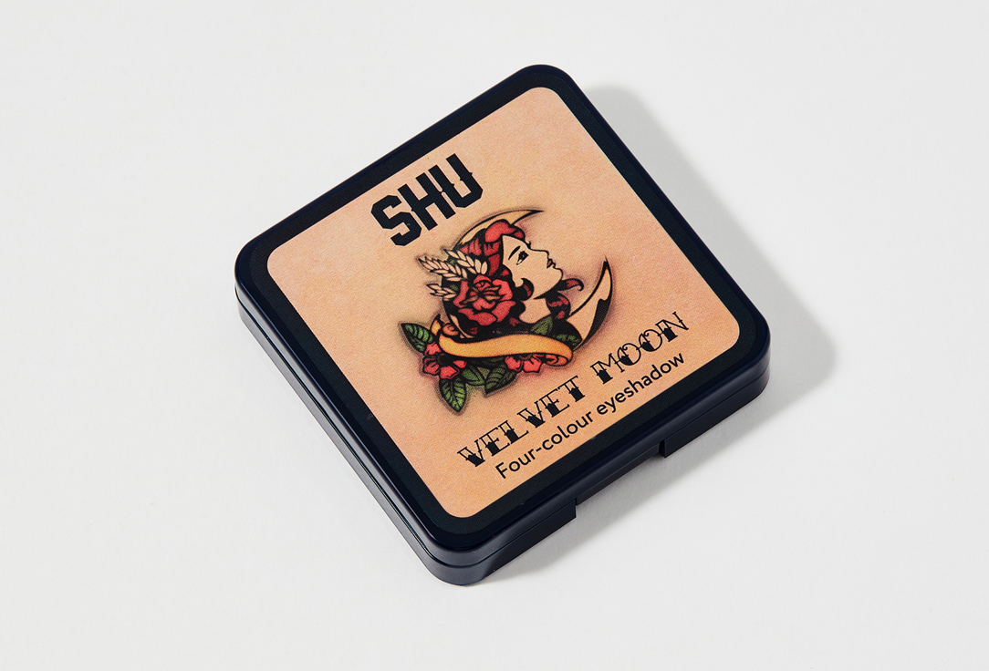 SHU Four-Color Eyeshadow Palette VELVET MOON 152, Golden Brown 4.8 g SHU Four-Color Eyeshadow Palette VELVET MOON