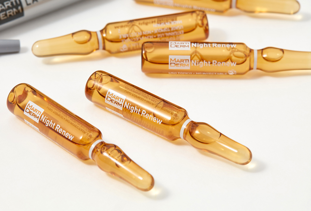 Martiderm Anti-aging face Ampoules Platinum night renew 10 pcs Martiderm Anti-aging face Ampoules Platinum night renew
