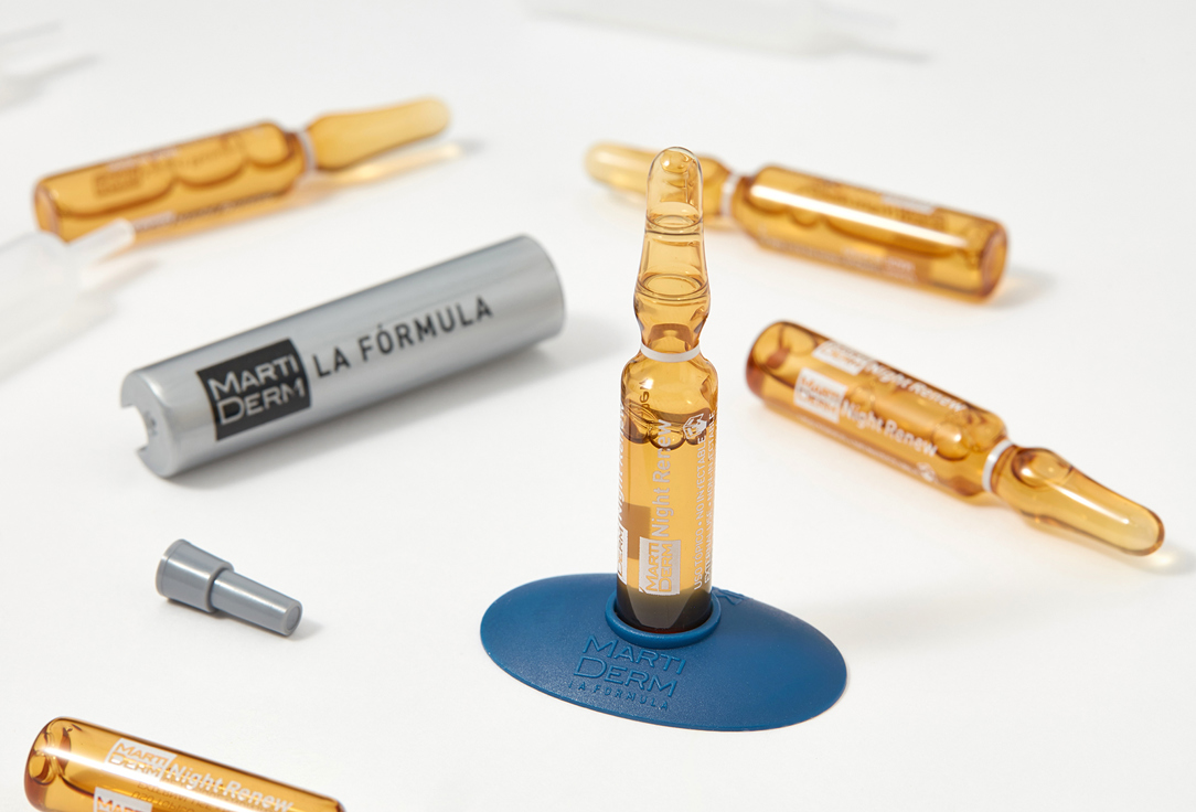 Martiderm Anti-aging face Ampoules Platinum night renew 10 pcs Martiderm Anti-aging face Ampoules Platinum night renew