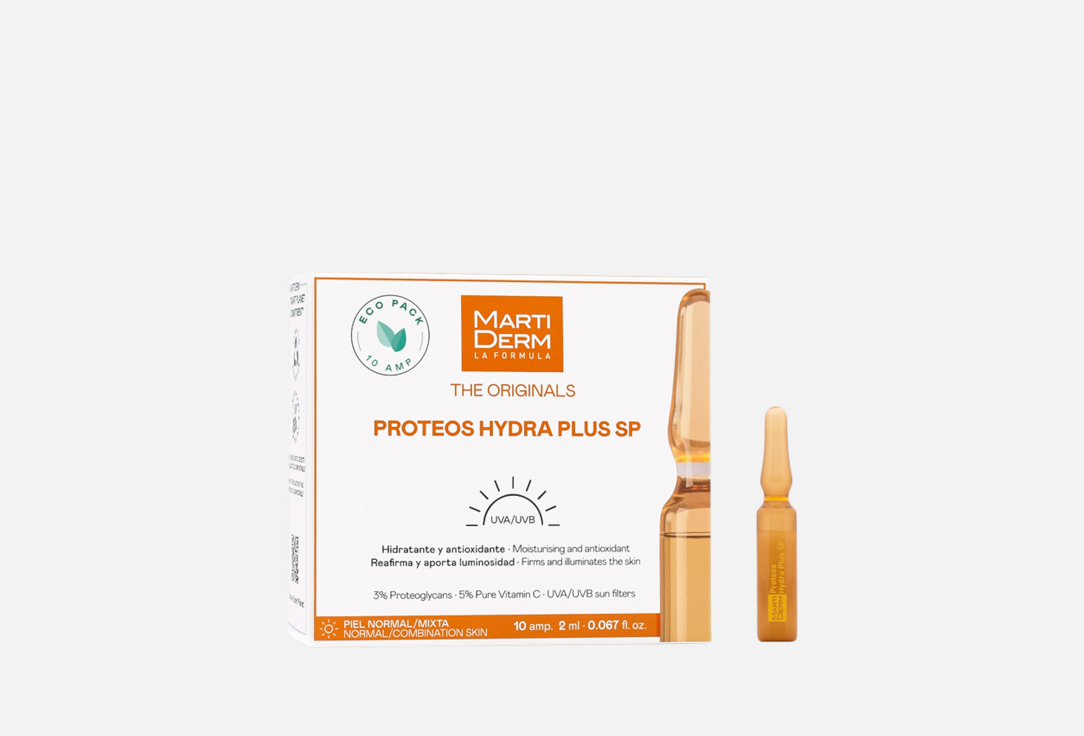 Martiderm Moisturising face ampoules PROTEOS HYDRA PLUS SP