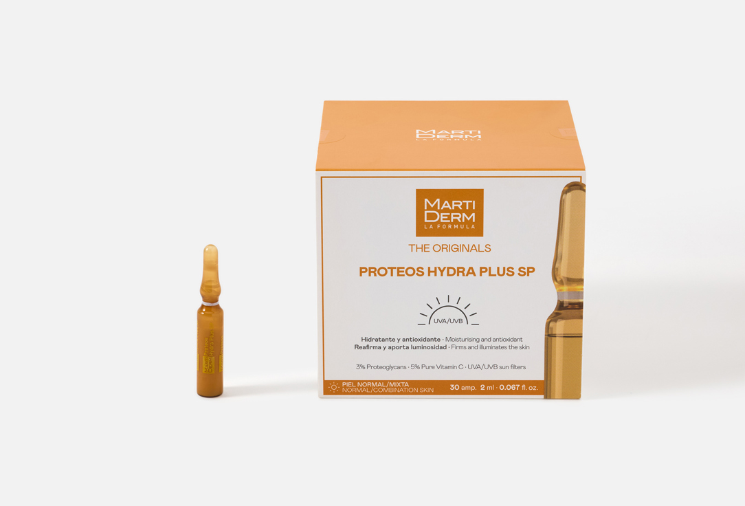 Martiderm Moisturising face ampoules PROTEOS HYDRA PLUS SP