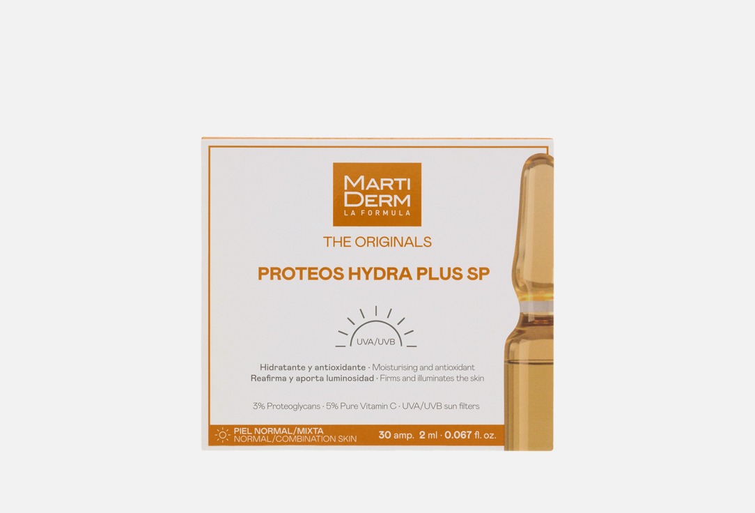 Martiderm Moisturising face ampoules PROTEOS HYDRA PLUS SP