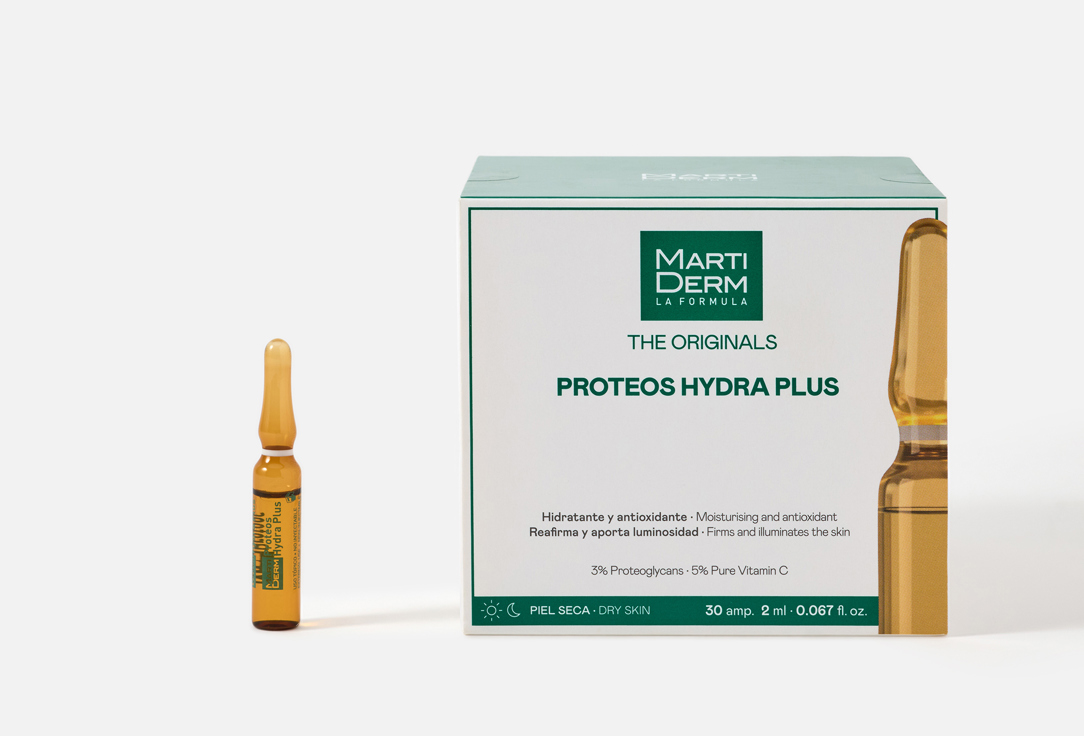 Martiderm Moisturising face ampoules PROTEOS HYDRA PLUS