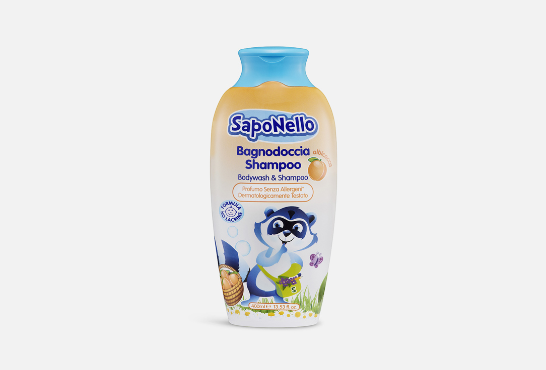 SapoNello Delicate Bodywash & Shampoo for Kids Apricot