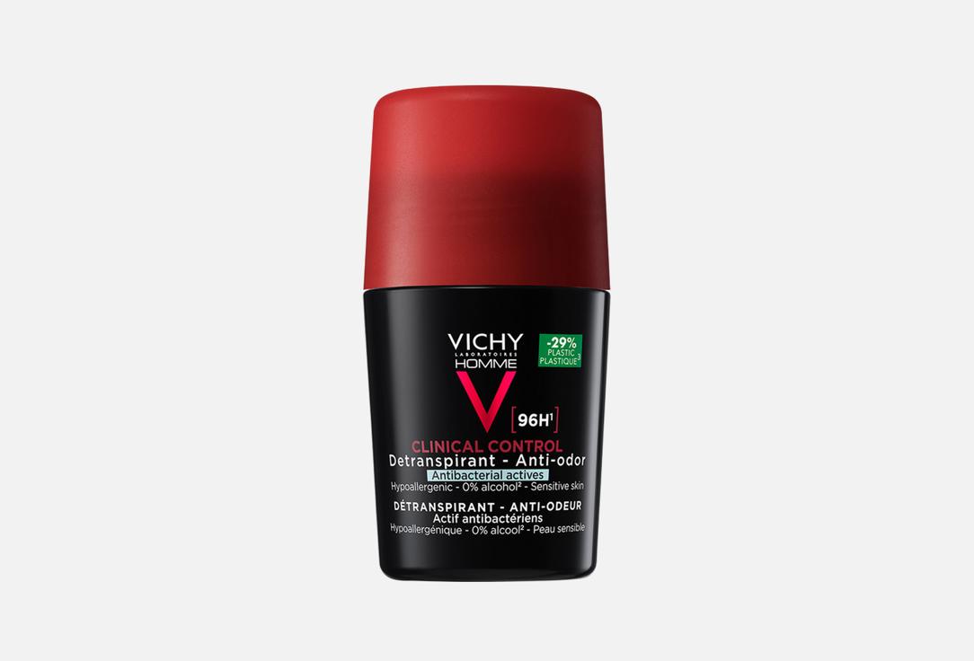 Vichy Roll on deodorant delivers long lasting sweat protection 96 Hour Clinical Control 50 ml Vichy Roll on deodorant delivers long lasting sweat protection 96 Hour Clinical Control