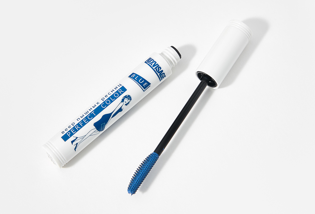 LUXVISAGE Mascara PERFECT COLOR fan of fluffy lashes Blue 8 g LUXVISAGE Mascara PERFECT COLOR fan of fluffy lashes