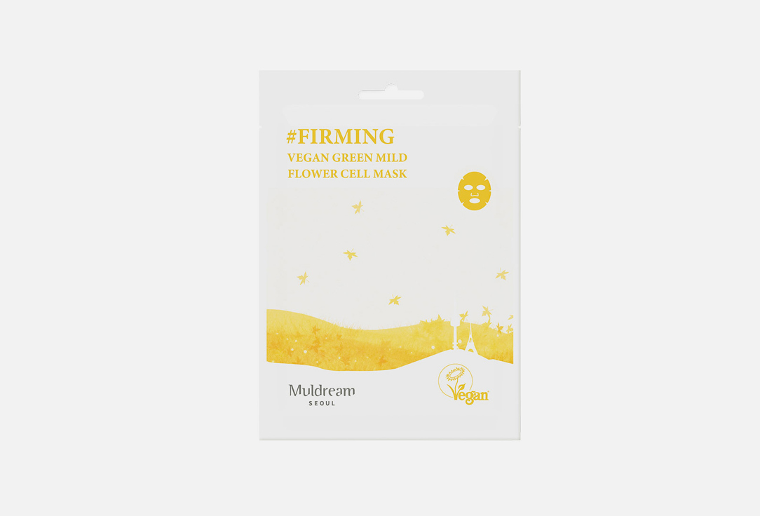 Muldream Firming Face Sheet Mask Flower Cell 1 pcs Muldream Firming Face Sheet Mask Flower Cell