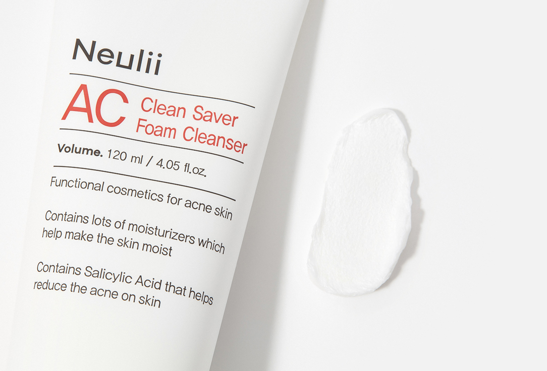 Neulii Face Foam Cleanser AC Clean Saver 120 ml Neulii Face Foam Cleanser AC Clean Saver