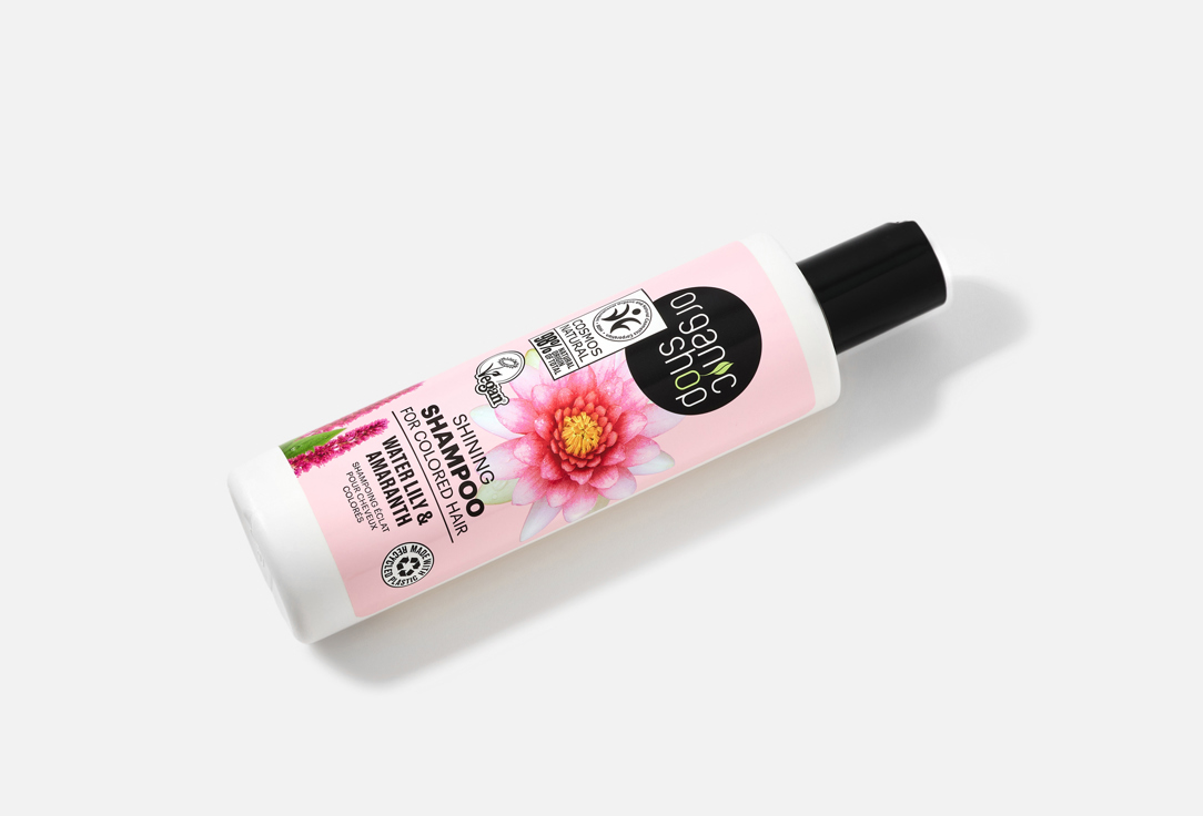 Organic Shop Shining Shampoo For Colored Hair Water Lily & Amaranth